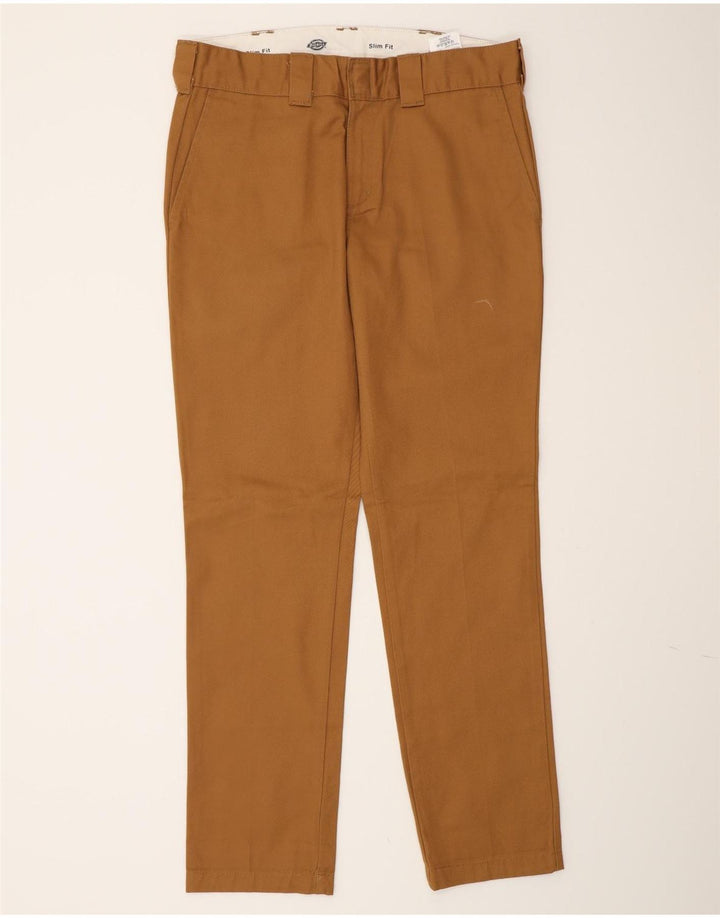 Pantaloni chino pentru bărbați Dickies Slim Fit W32 L32 Maro Poliester
