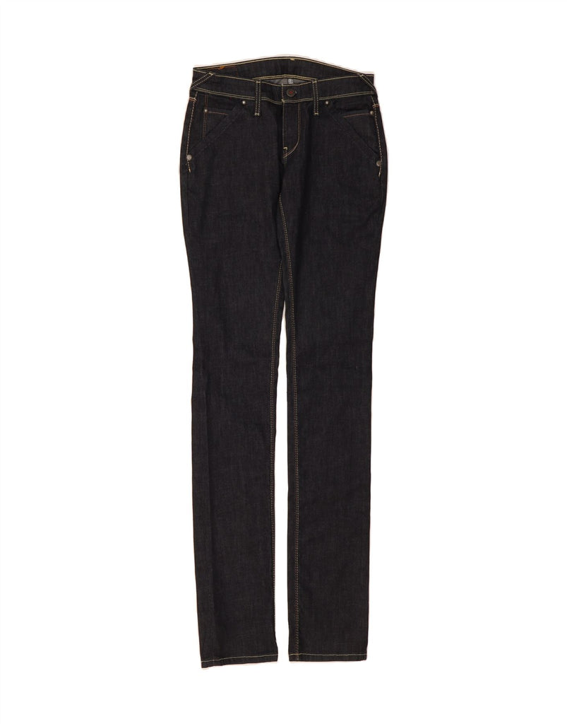 LEVI'S Womens Low Waist Skinny Jeans W30 L39 Navy Blue Cotton Vintage Levi's and Second-Hand Levi's from Messina Hembry 