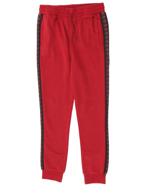 Adidas Fete Trening Pantaloni Joggeri 13-14 Ani XL Burgundy Colorblock