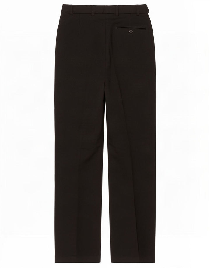 Marks & Spencer Pantaloni drepți pentru bărbați L30 L33 Poliester negru