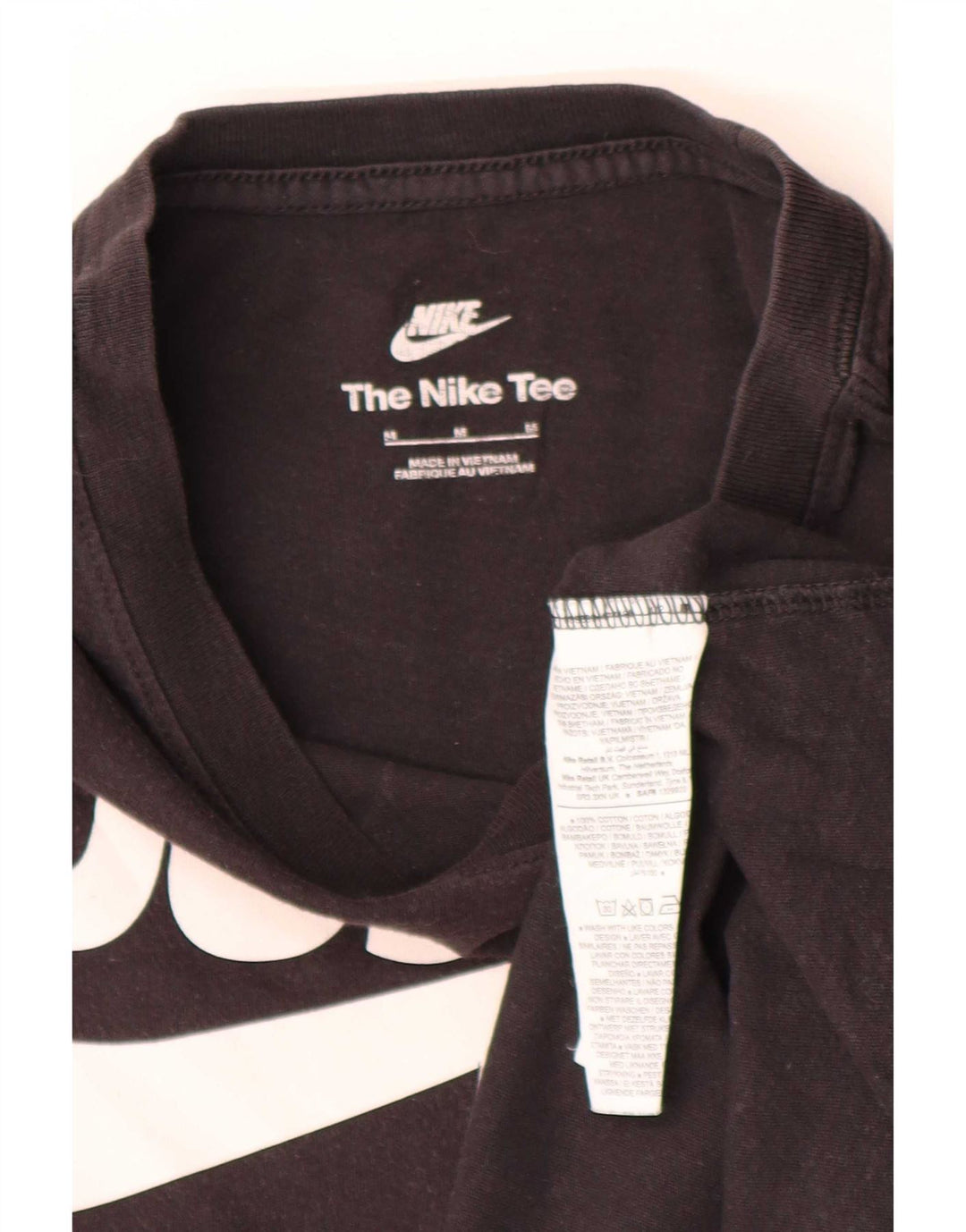 Tricou grafic Nike pentru bărbați Top mediu negru bumbac