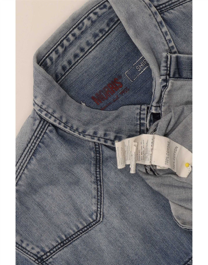 Morris Cămașă din denim pentru bărbați, mare, albastru, bumbac