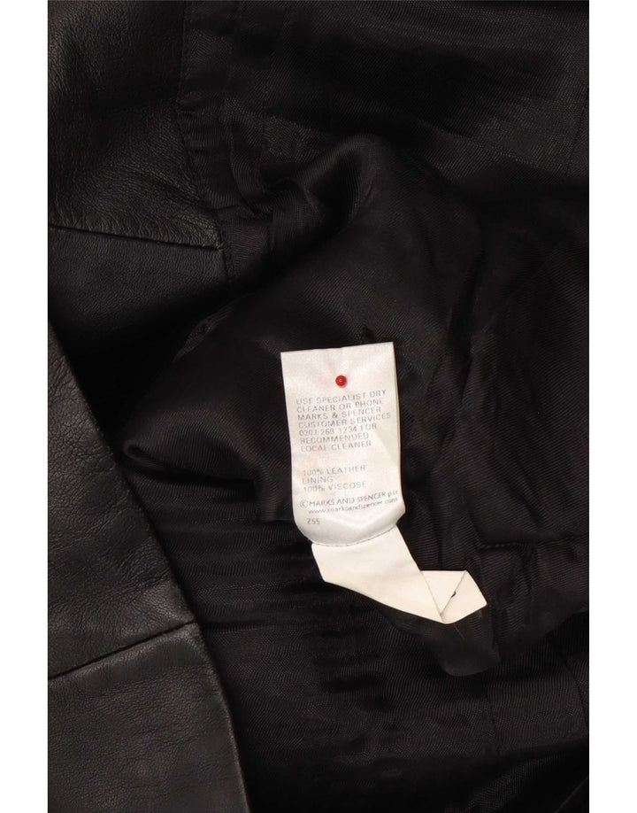 Geacă de piele pentru femei Marks & Spencer UK 16 Large Black