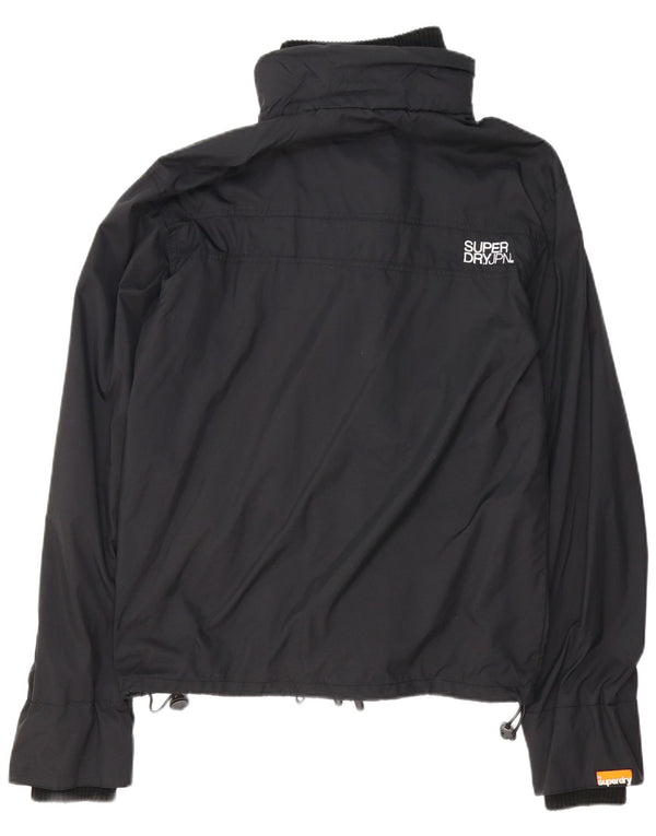 Jachetă de ploaie grafică Superdry pentru bărbați UK 42 XL, nailon negru