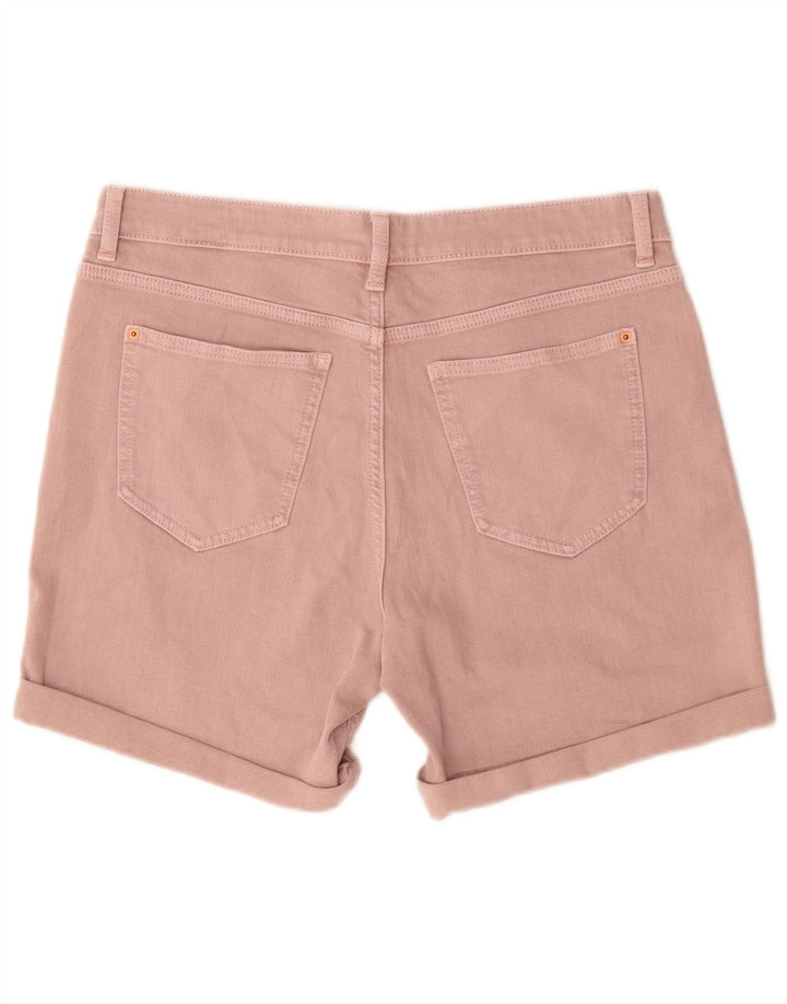 Pantaloni scurți din denim pentru femei Marks & Spencer UK 12 Medium W30 Bumbac roz