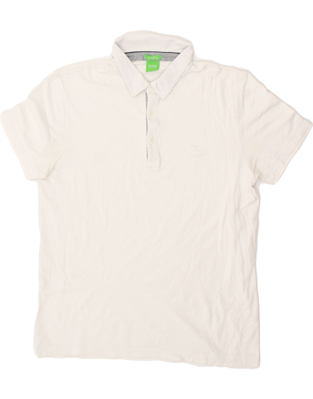 Cămașă polo HUGO BOSS pentru bărbați, cu formă regulată, mare, alb