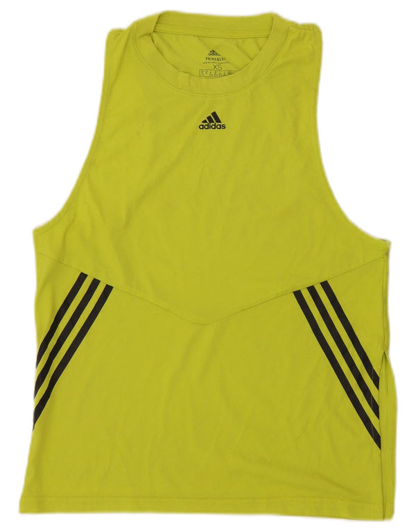 Vesta Adidas Prime Blue Vest Top UK 4/6 XS Galben Poliester