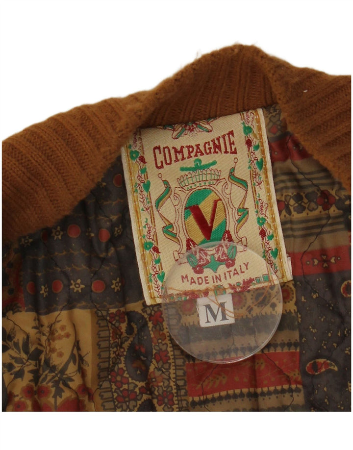 COMPAGNIE Jachetă Bomber de piele intoarsă pentru bărbați UK 38 Medium Brown Fair Isle