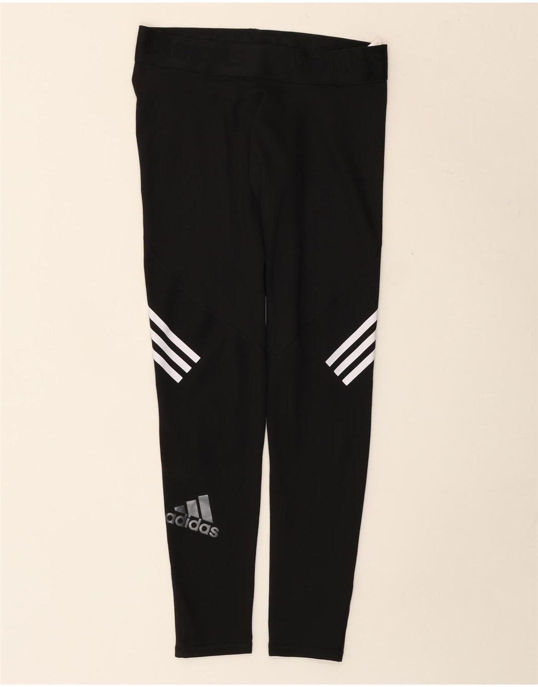 Leggings Adidas Climacool Graphic pentru femei UK 16 Poliester negru mare