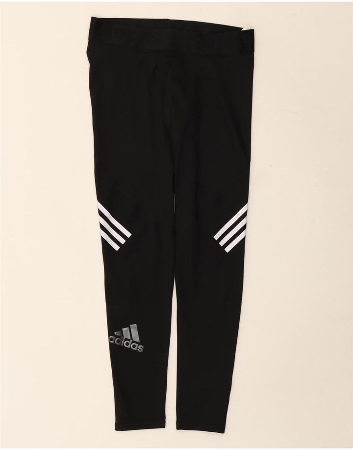Leggings Adidas Climacool Graphic pentru femei UK 16 Poliester negru mare