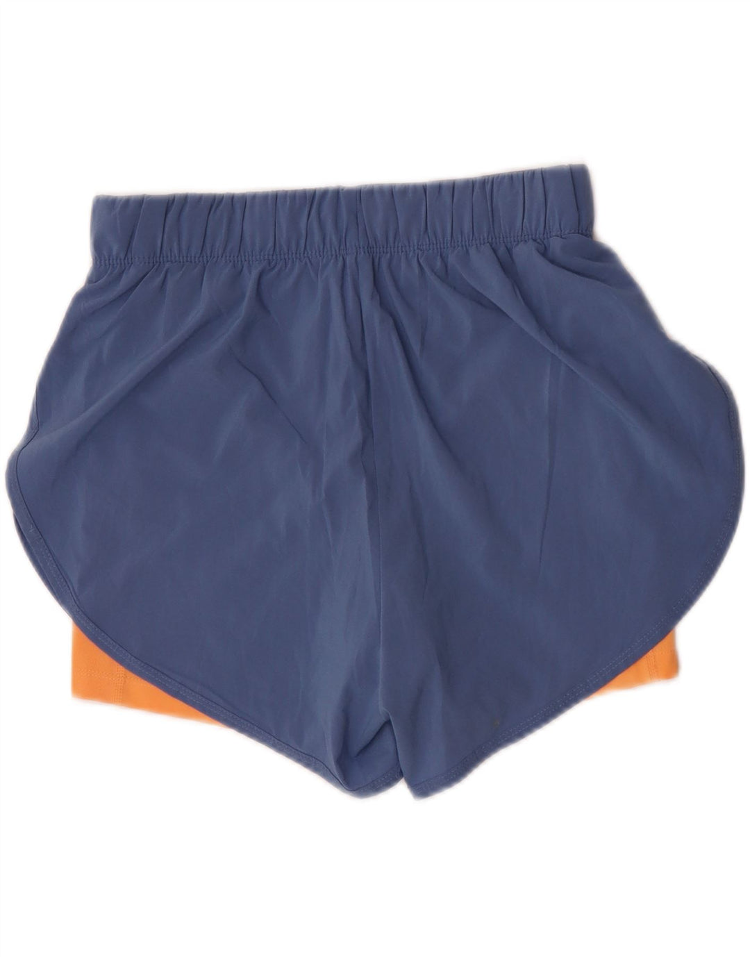 Pantaloni scurți sport Nike Dri Fit pentru femei UK 12 Medium Blue Colorblock Poliester