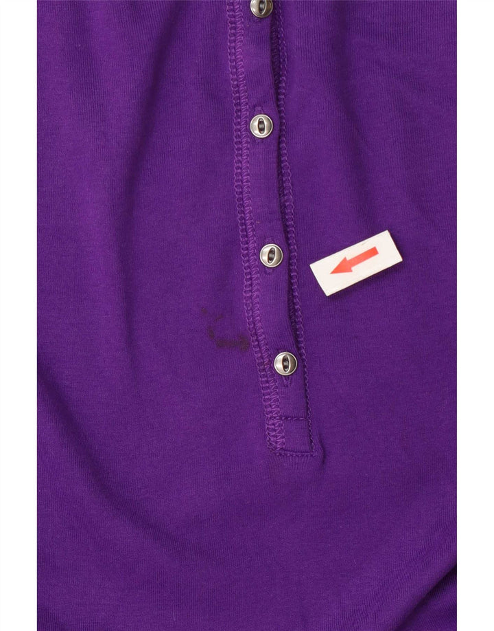 Top pentru femei Chaps cu mânecă lungă UK 18 XL Purple Check Bumbac
