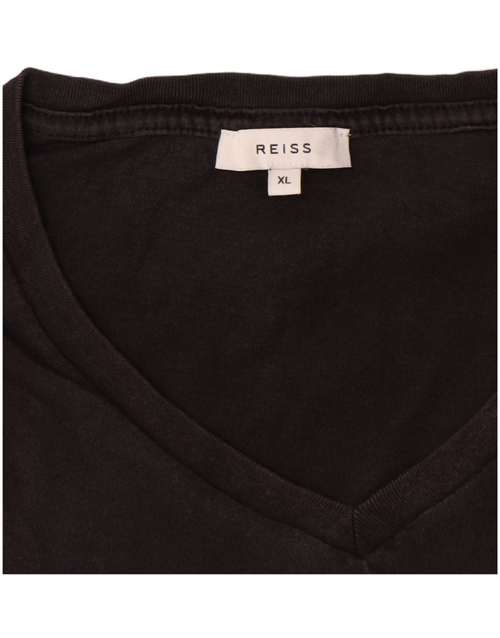 Tricou pentru bărbați Reiss Top XL bumbac gri