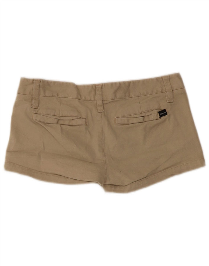 Hurley Hot Pants pentru femei US 3 Small W30 Beige Bumbac