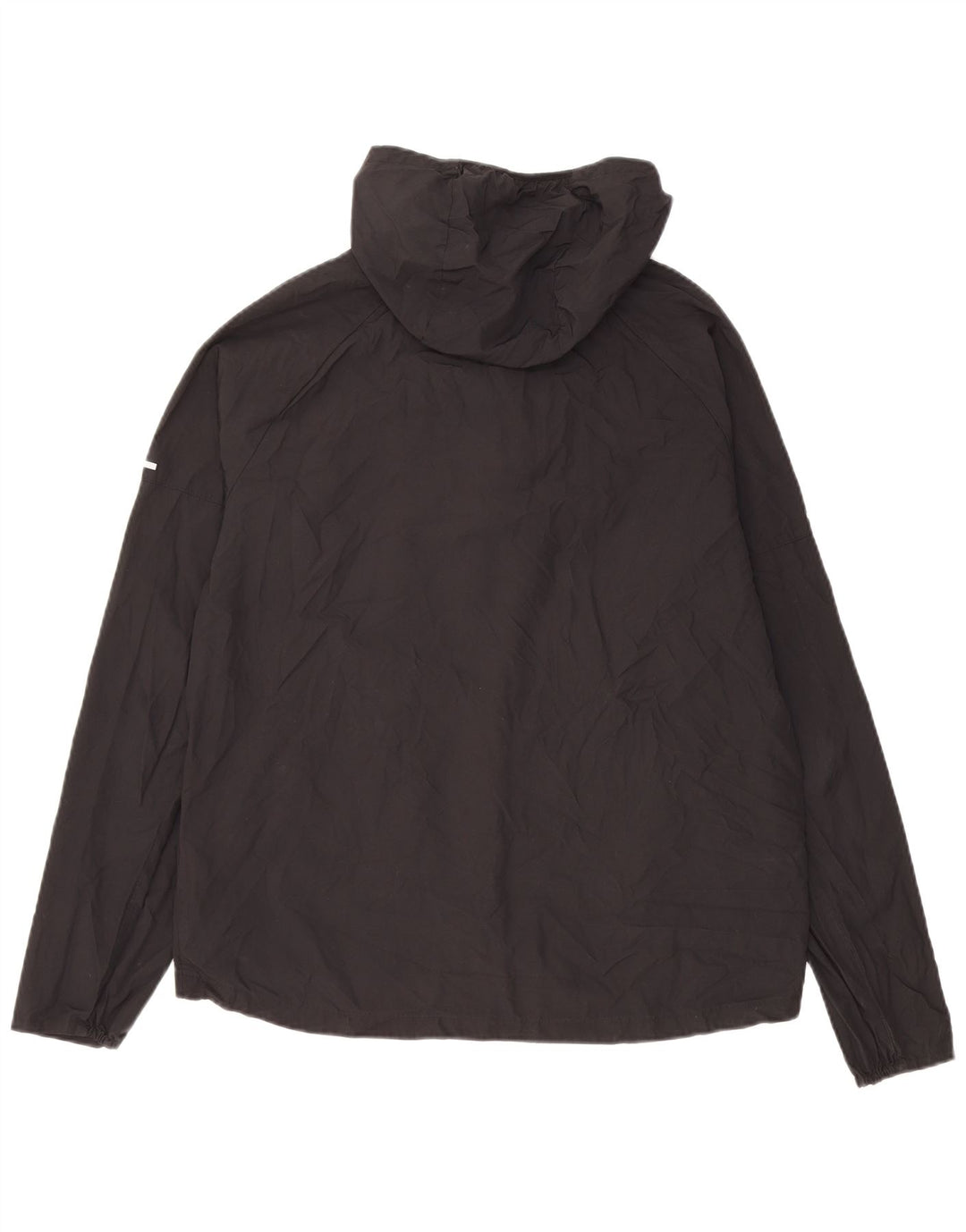 Jachetă de top cu glugă pentru alergare Nike pentru femei UK 14 Medium Negru