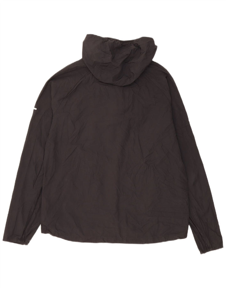 Jachetă de top cu glugă pentru alergare Nike pentru femei UK 14 Medium Negru