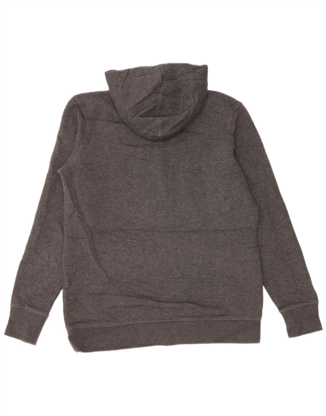 EDDIE BAUER Pulover cu glugă cu gât cu nasturi pentru femei UK 14 Bumbac gri mediu