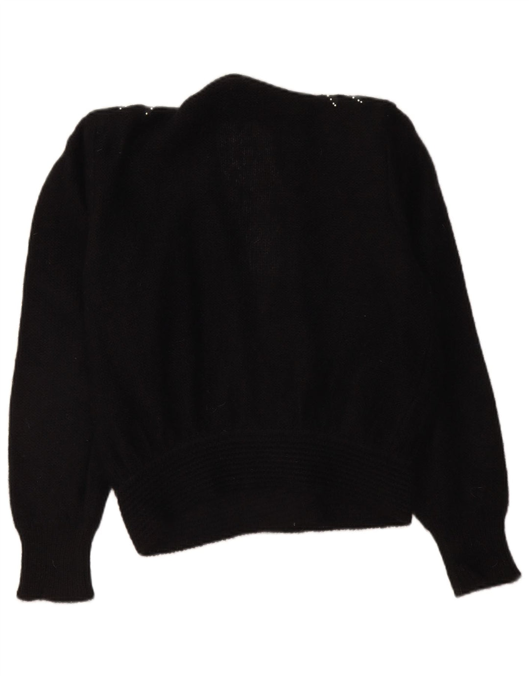 Pulover Cardigan Vintage pentru Damă IT 48 XL Negru