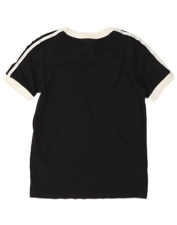 Tricou supradimensionat pentru femei Adidas UK 6 XS, bumbac color bloc negru