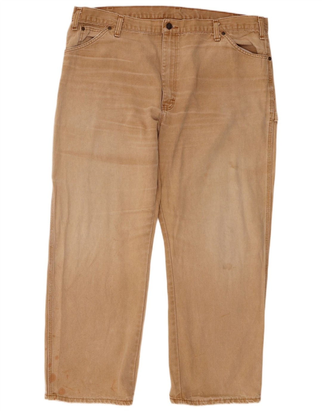 Pantaloni cargo dritti pentru bărbați Dickies W42 L30 bumbac bej