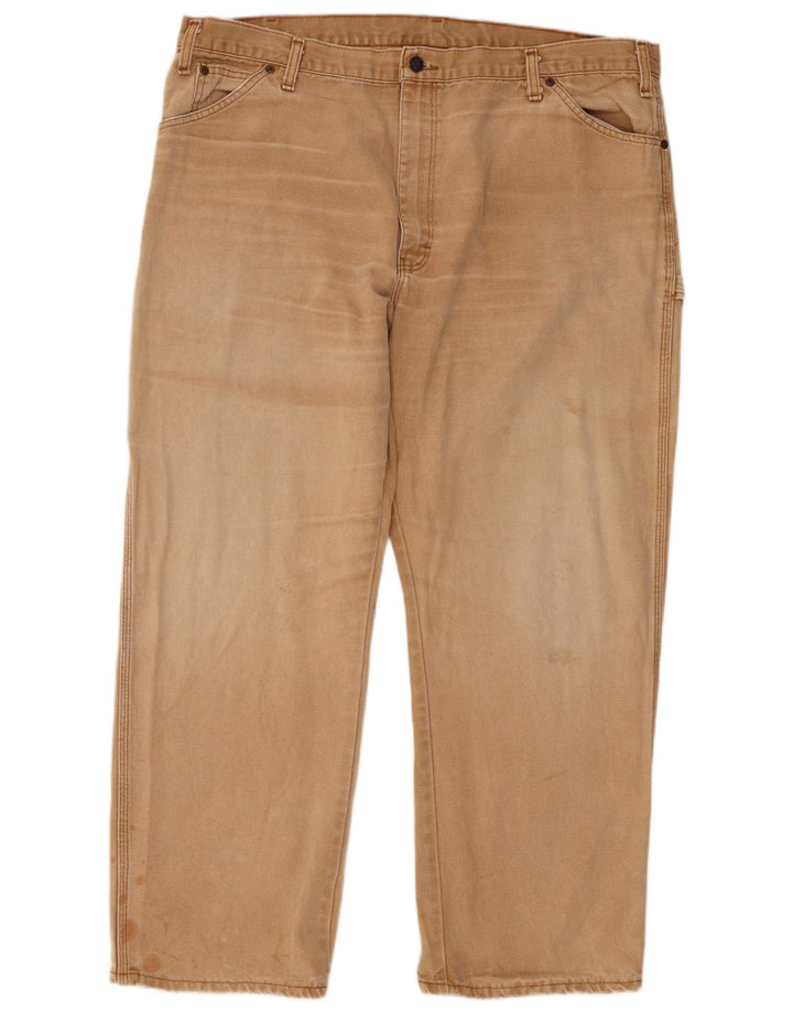 Pantaloni cargo dritti pentru bărbați Dickies W42 L30 bumbac bej