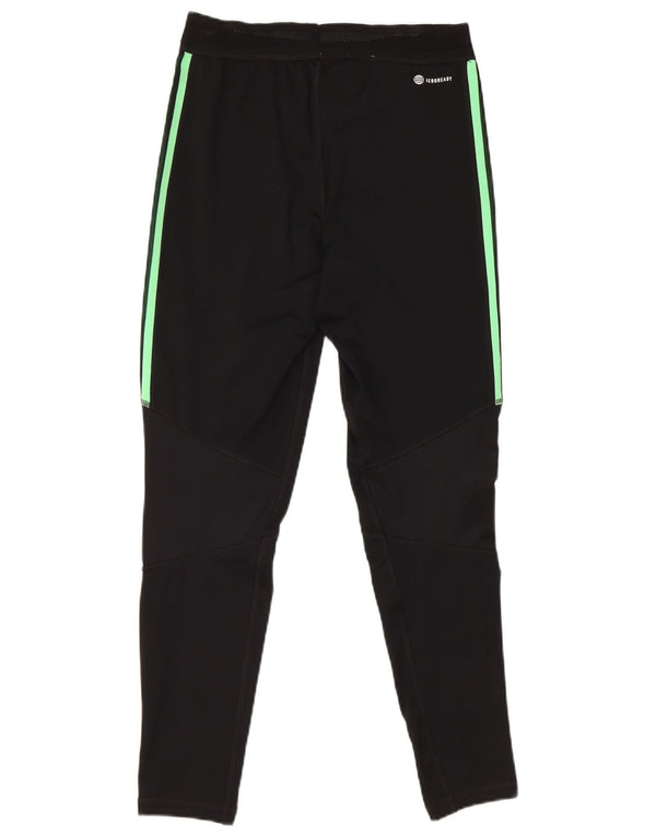 Pantaloni de trening Adidas Real Madrid pentru bărbați, poliester negru mic