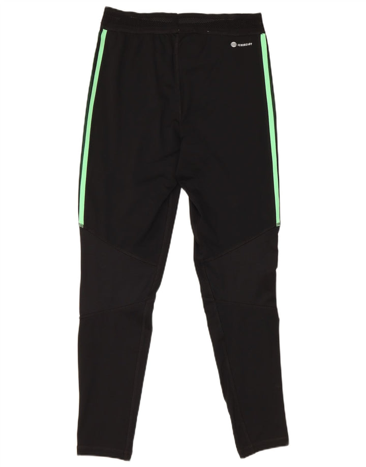 Pantaloni de trening Adidas Real Madrid pentru bărbați, poliester negru mic