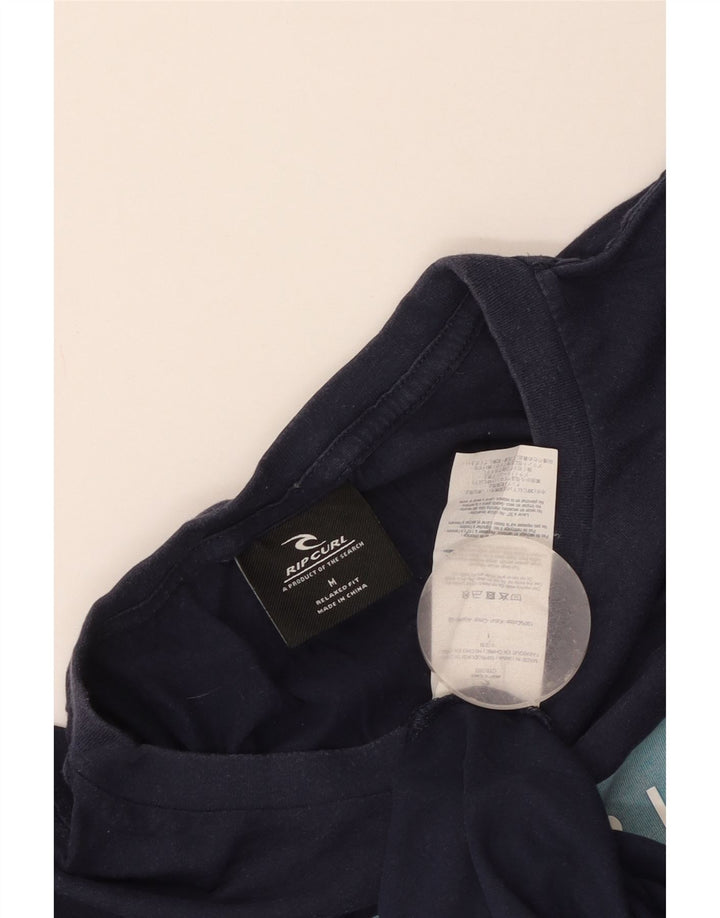 Tricou grafic pentru bărbați Rip Curl Relaxed Fit Top mediu din bumbac bleumarin