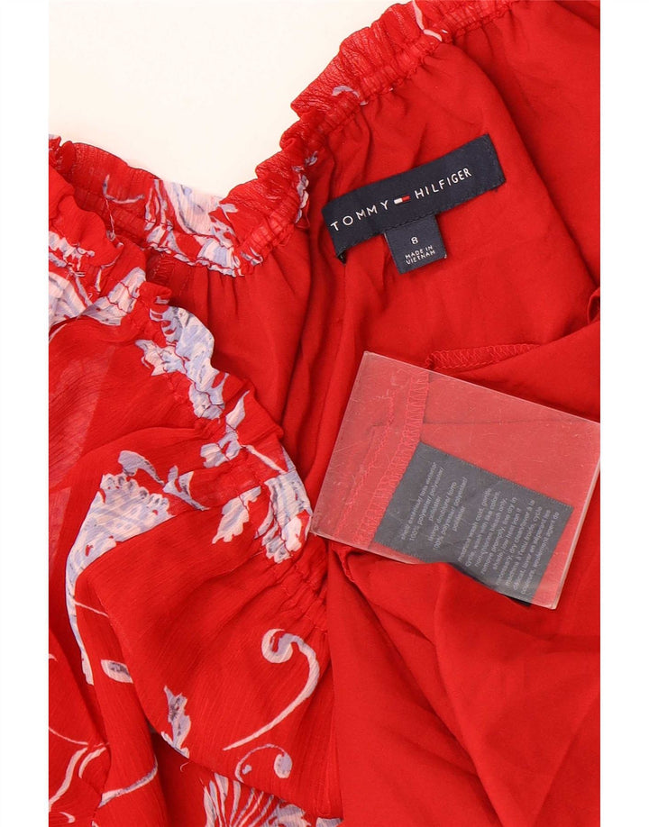 Rochie asimetrică pentru femei Tommy Hilfiger US 8 Medium Red Floral