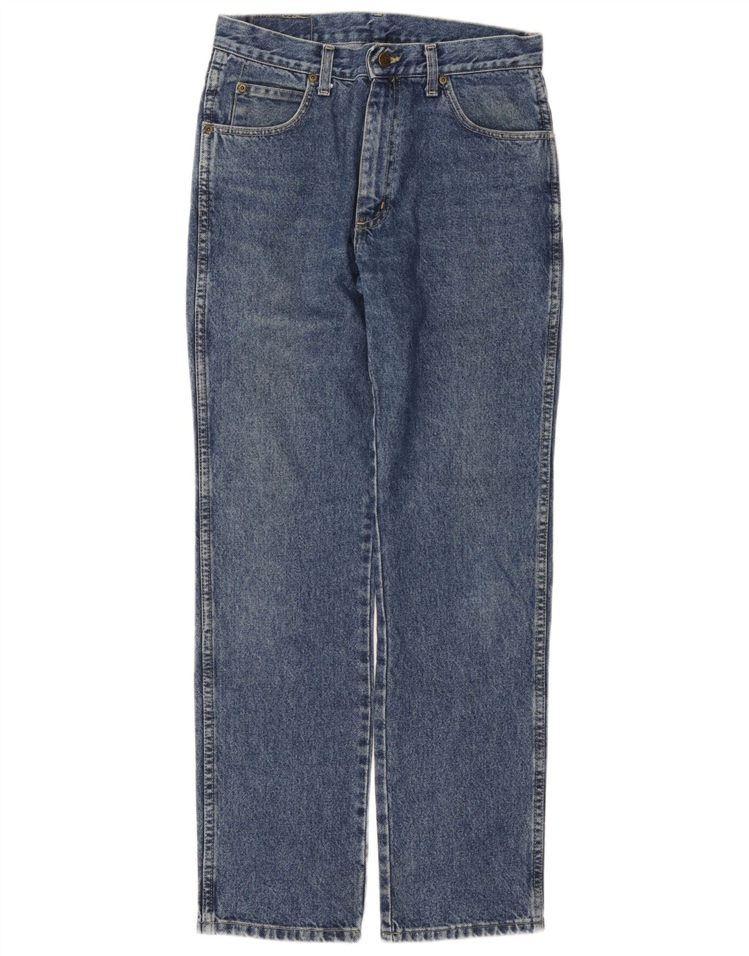 Blugi drepti WRANGLER pentru bărbați, cu ajustare normală, W32 L32, bumbac albastru