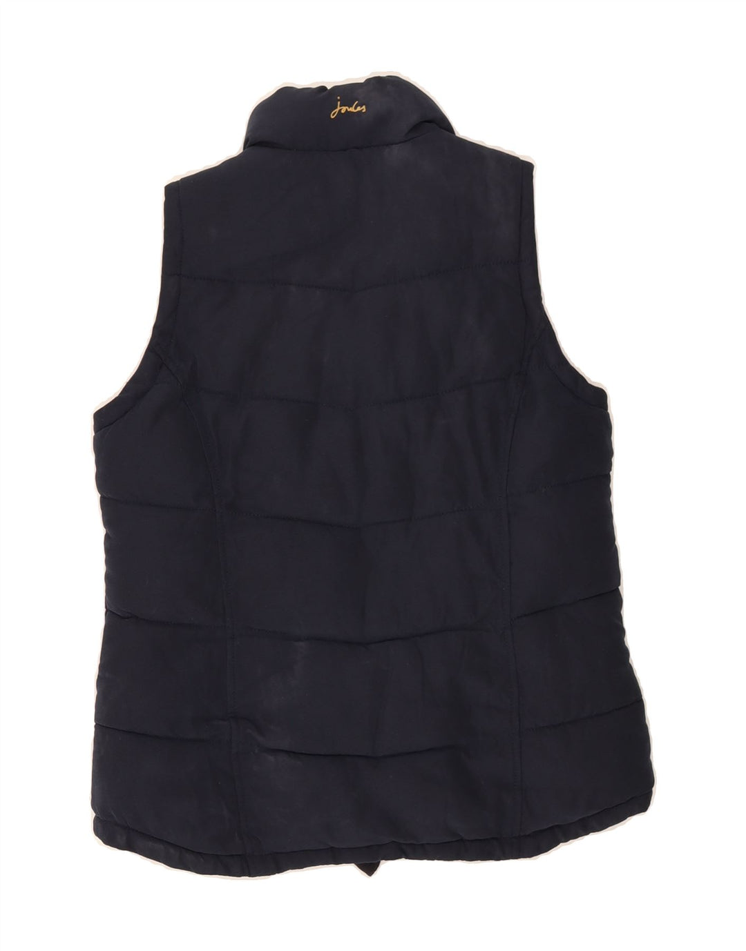 JOULES Womens Padded Gilet UK 8 Small  Navy Blue Polyester Vintage Joules and Second-Hand Joules from Messina Hembry 