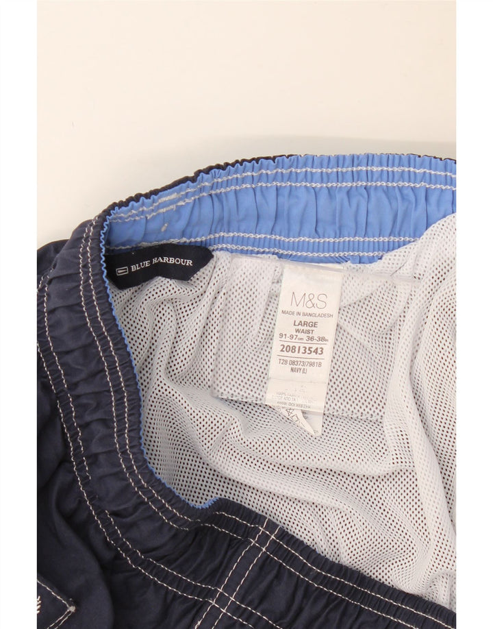 MARKS & SPENCER Pantaloni scurți de baie pentru bărbați Blue Harbour, mari, bleumarin