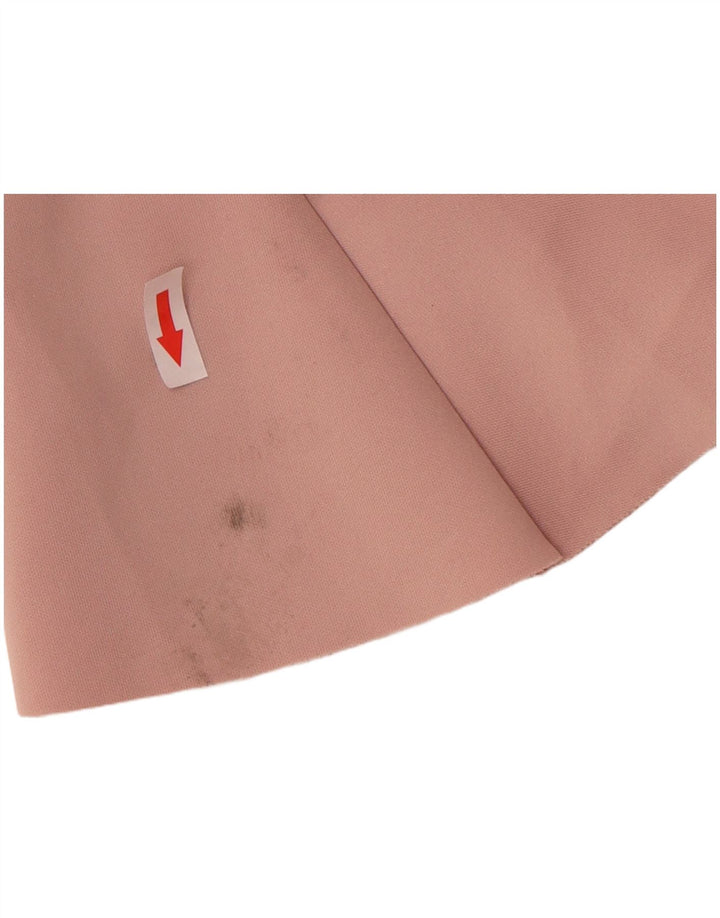 Rochie pentru femei Lipsy, cu volane în față, cu umeri, UK 12, poliester roz mediu