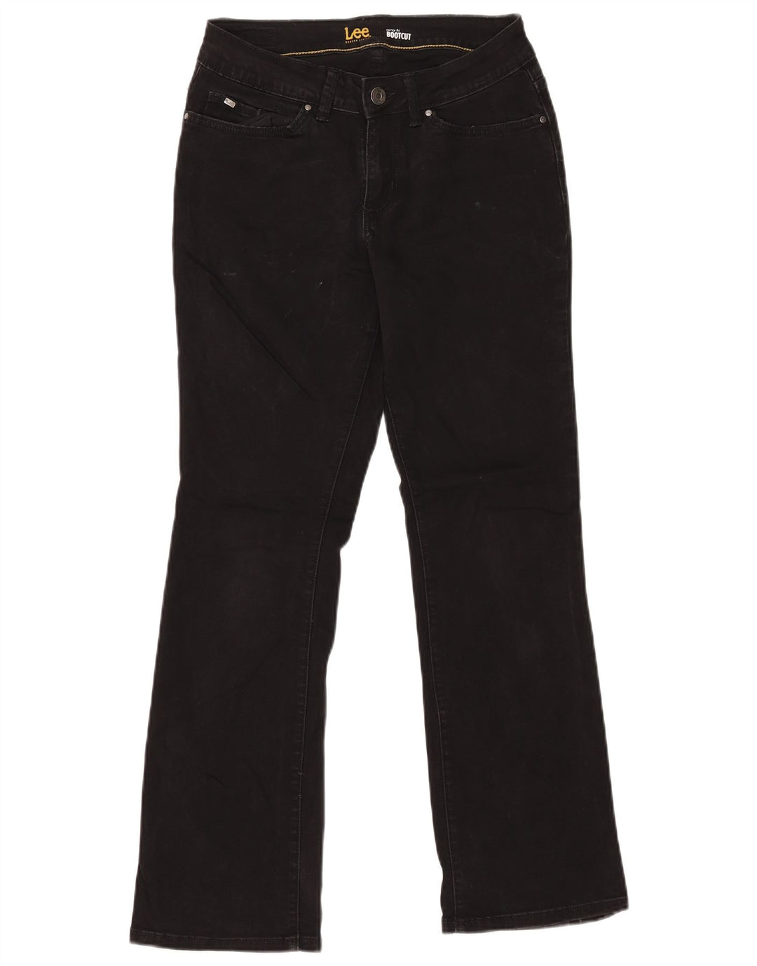 Pantaloni casual LEE pentru femei, cu croiala curbată, cu boboci, US 6 Medium W27 L30 Negru