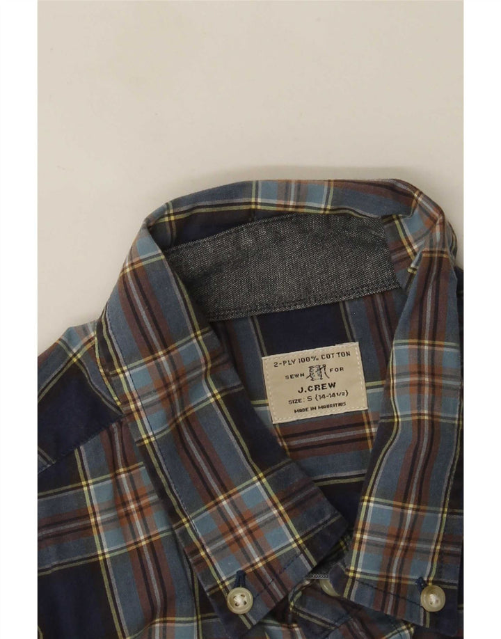 Cămașă pentru bărbați J. Crew Mărimea 14 1/2 Bumbac cu carouri albastre mici