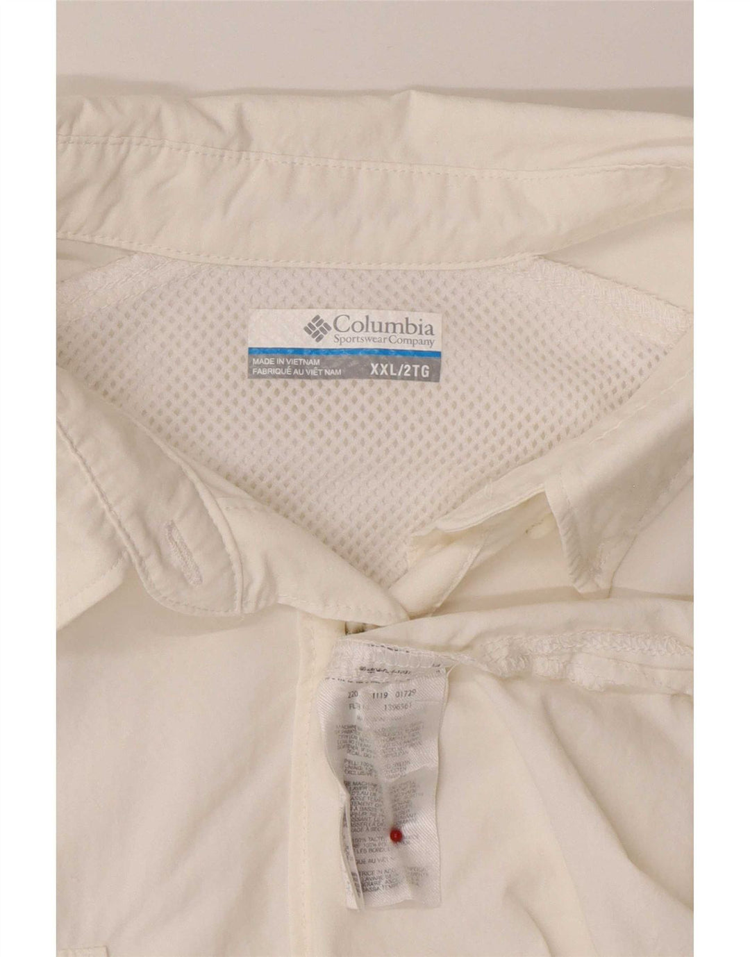 Cămașă de călătorie pentru bărbați Columbia 2XL, nailon alb