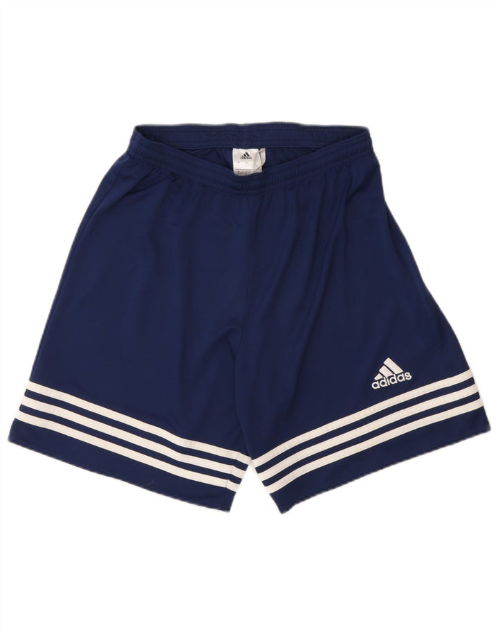 Pantaloni scurți sport pentru bărbați Adidas Climalite, poliester, albastru mic