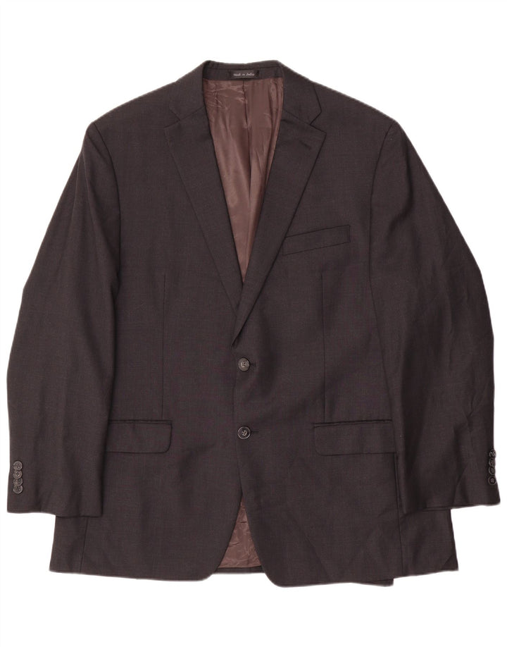 Jachetă Blazer pentru bărbați Calvin Klein cu 2 nasturi UK 40 Lână mare, gri