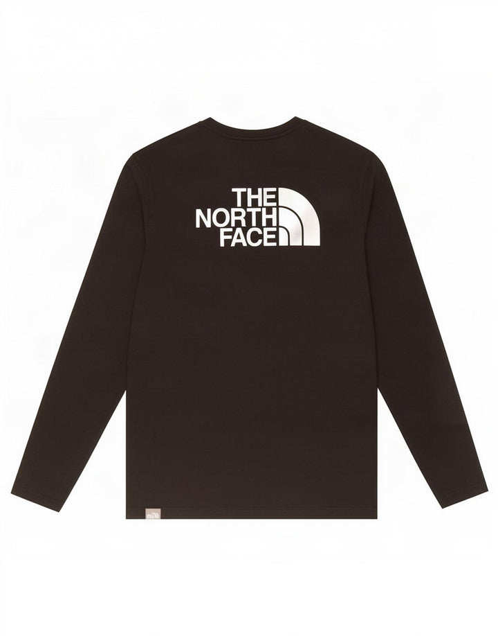 The North Face pentru bărbați grafic Top cu mânecă lungă din bumbac negru mic