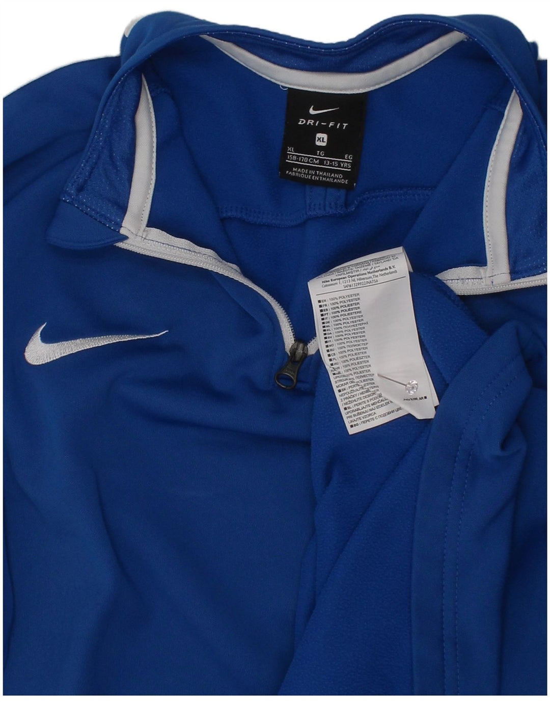 Trening pentru băieți Dri Fit Pullover Top 13-14 ani XL Albastru Colorblock