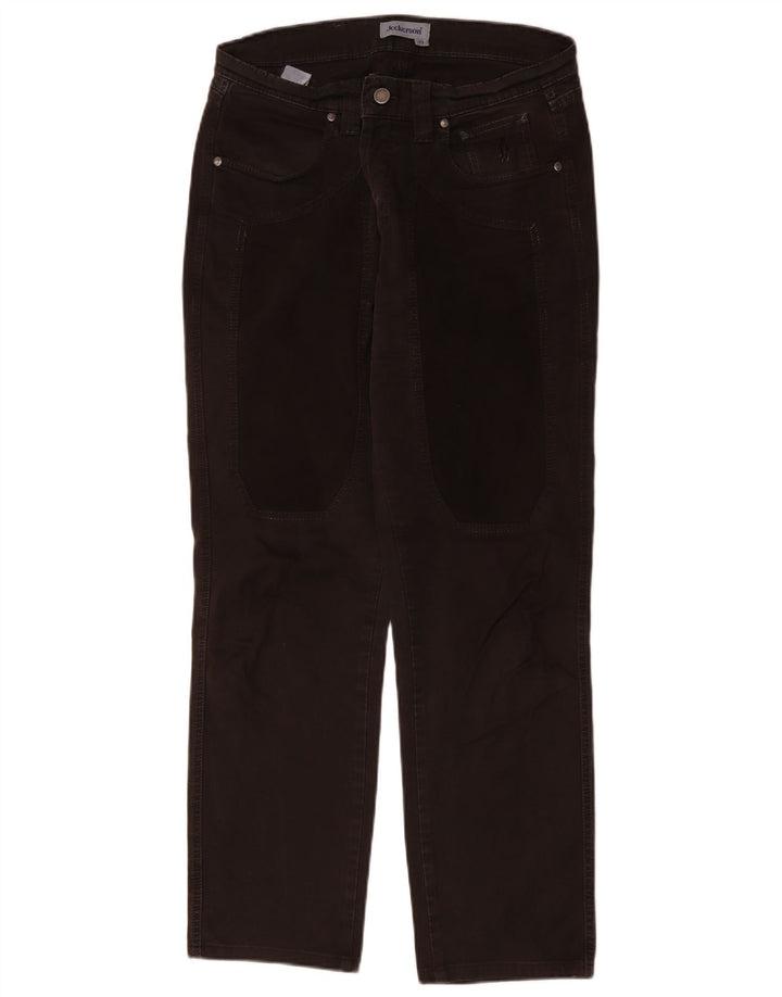 Blugi drepti pentru femei Jeckerson W32 L29 bumbac negru