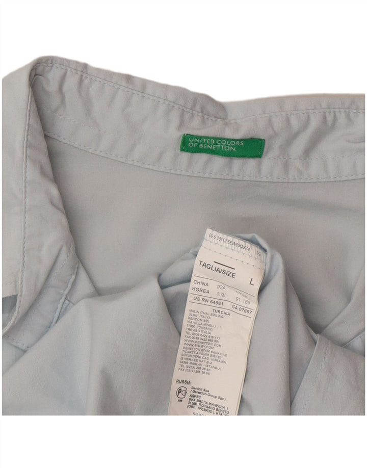 Pulover pentru femei Benetton UK 14 Mare Bumbac albastru