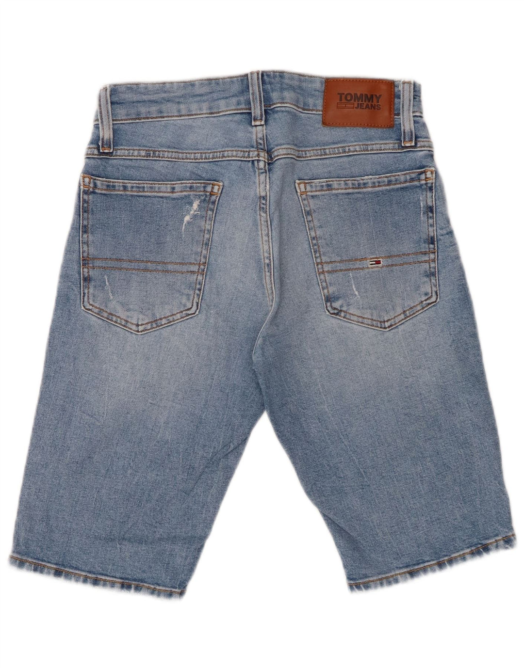 TOMMY HILFIGER Pantaloni scurți din denim învechit pentru bărbați W29 Small Blue