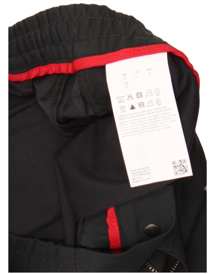 Hugo Boss Pantaloni de jogging pentru bărbați Pantaloni cargo mari W36 L29 Negru Colorblock