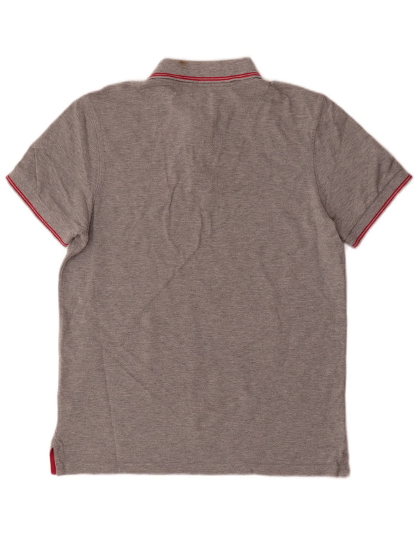 Tricou polo pentru bărbați Joules, bumbac, gri mediu