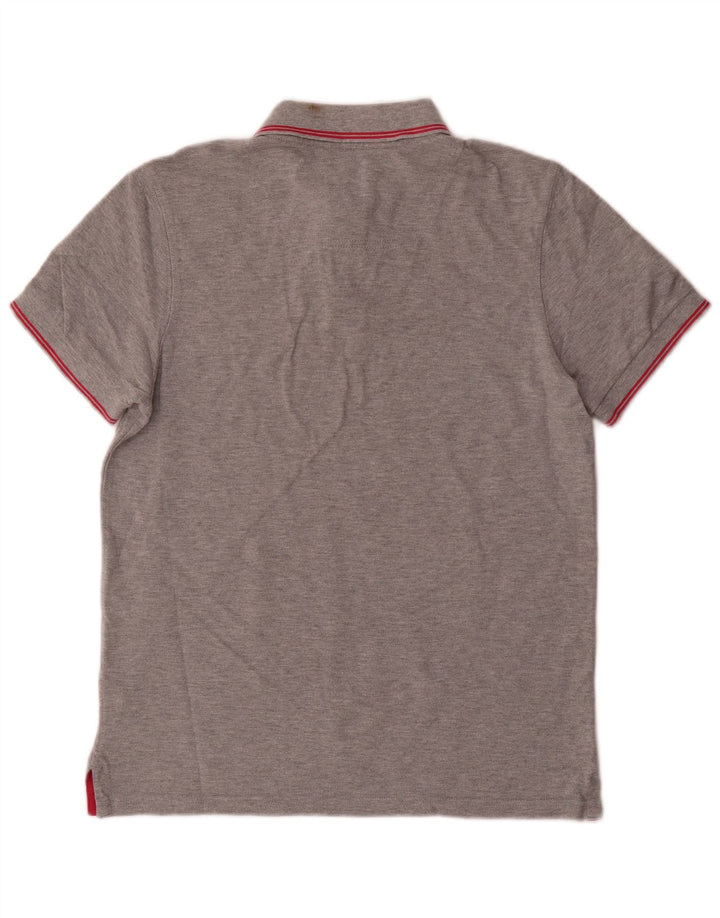 Tricou polo pentru bărbați Joules, bumbac, gri mediu