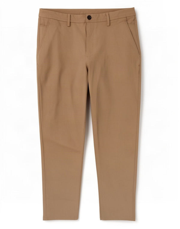 Pantaloni chino slim pentru bărbați Zara EU 44 Large L34 L26 Bej Viscoză