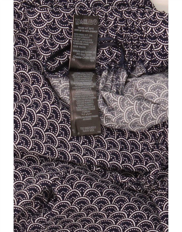 Pantaloni casual pentru femei Marks & Spencer, cu model abstract, UK 16 Large W34 L30