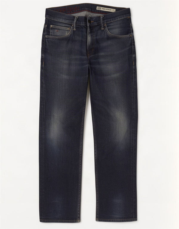 Blugi Tommy Hilfiger Ryder Regular Straight pentru bărbați W33 L30 Bumbac bleumarin