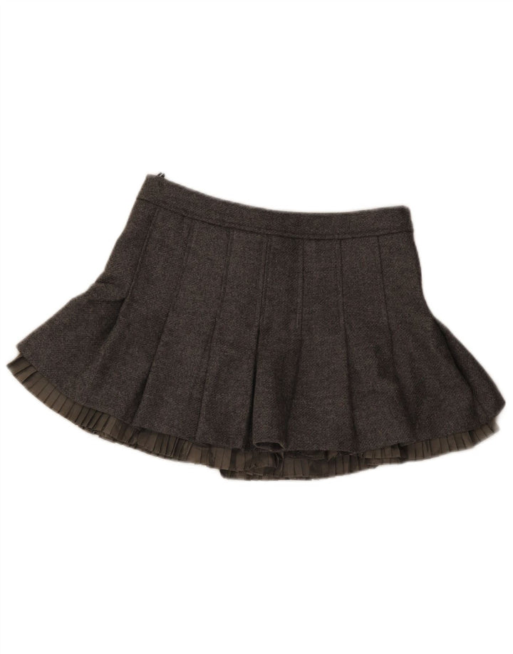 Fusta Mini Wrap pentru femei Valentino Medium W30 Lână virgină gri